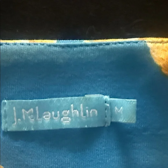 J. McLaughlin Blue and Tan Rope Pattern Dress - Picture 6 of 6